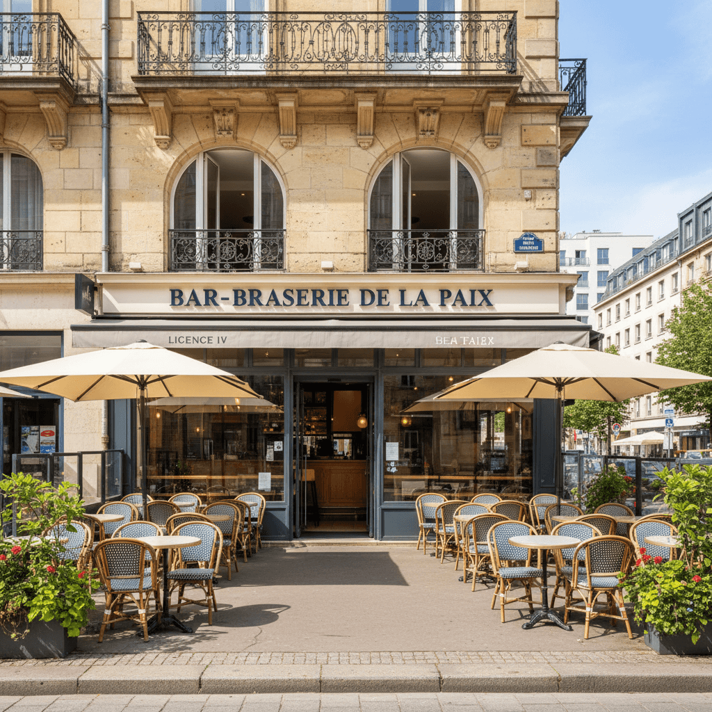 Bar-brasserie 300m² à Metz : terrasse - licence IV - Image 1