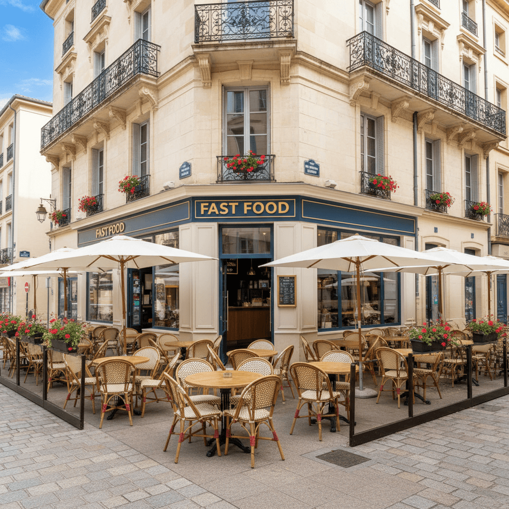 Fast-food 107m² à Montpellier : terrasse - Image 1