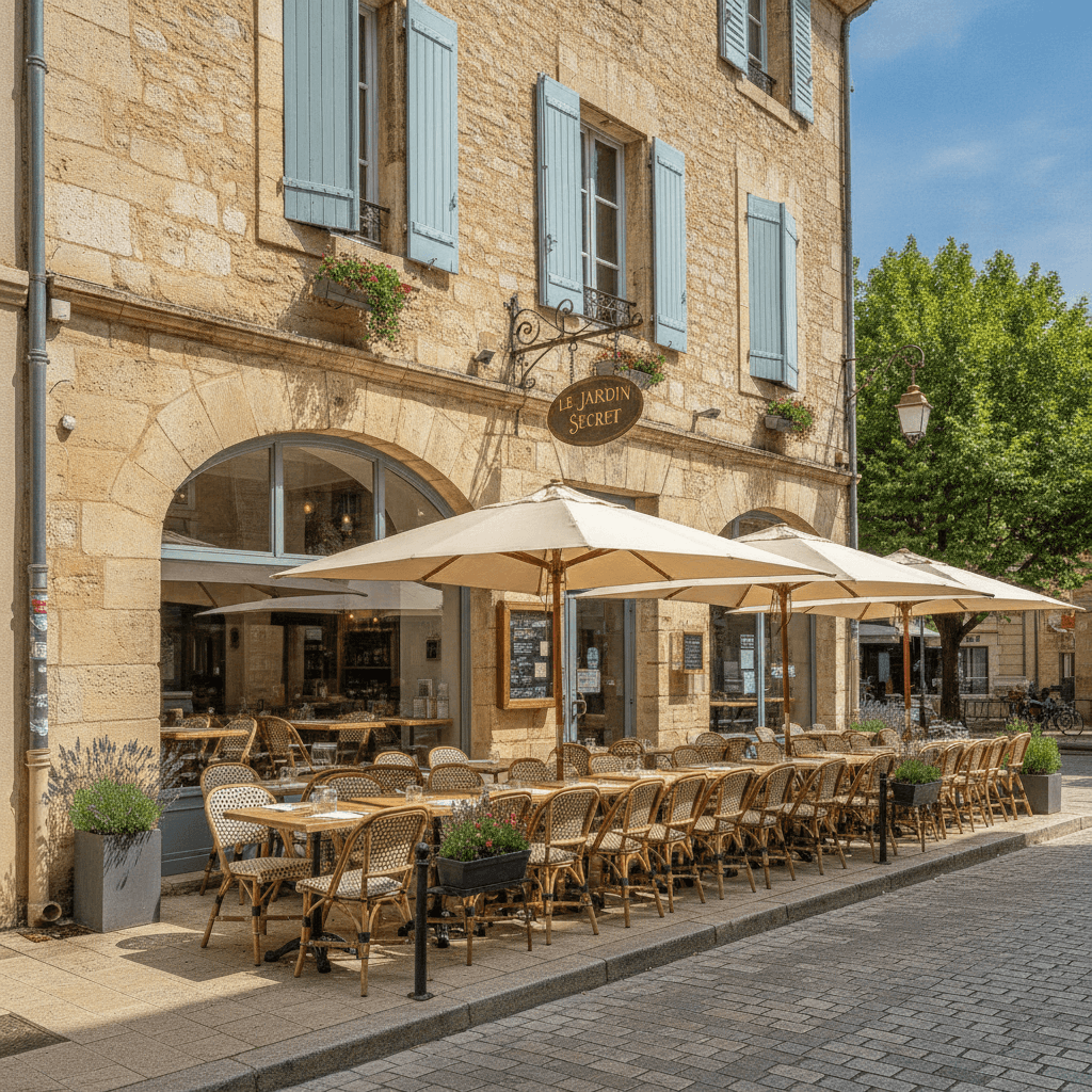 Restaurant 89m² à Avignon : terrasse - extraction - Image 1