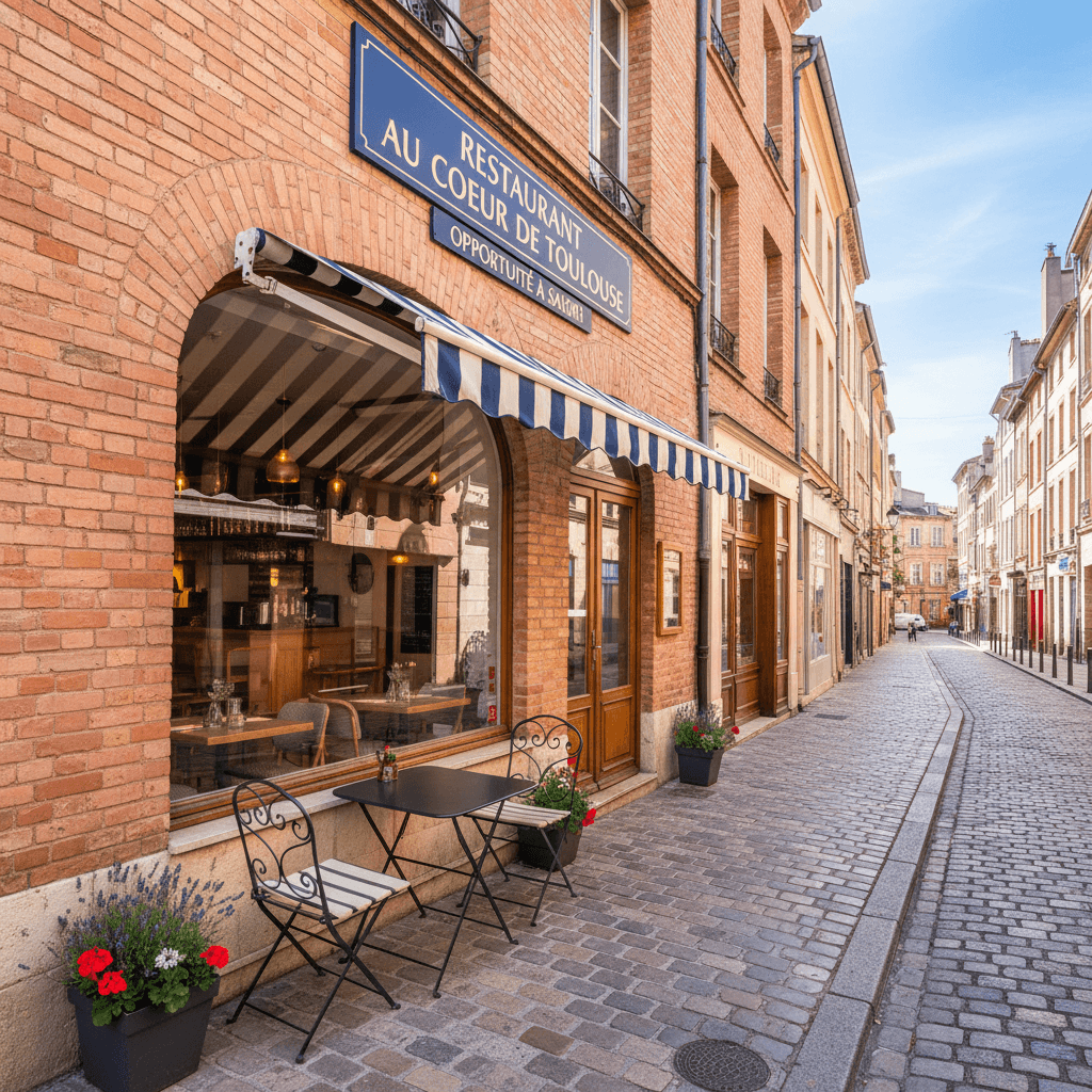 Restaurant 30m² à Toulouse : terrasse - extraction - Image 1