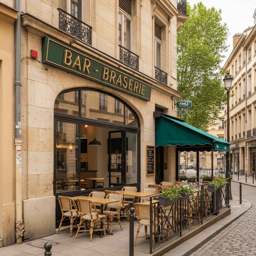 Bar-brasserie 70m² à Lyon : terrasse - licence IV