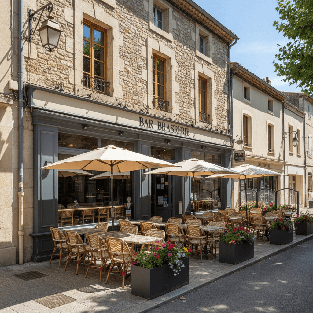 Bar-brasserie 390m² à Clermont-L'Hérault : terrasse - licence IV - Image 1