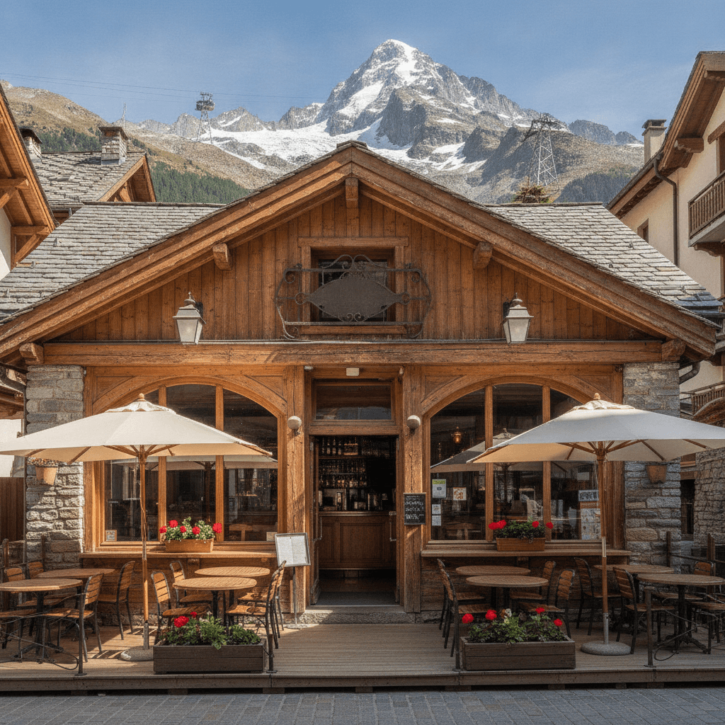Bar-brasserie 100m² à Chamonix-Mont-Blanc : terrasse - licence IV - Image 1