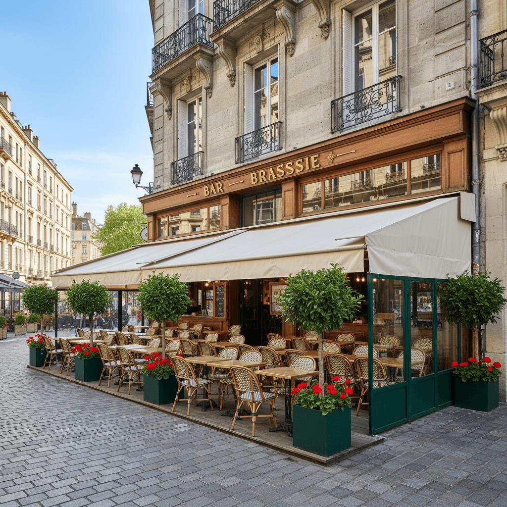 Bar-brasserie à Lyon : terrasse