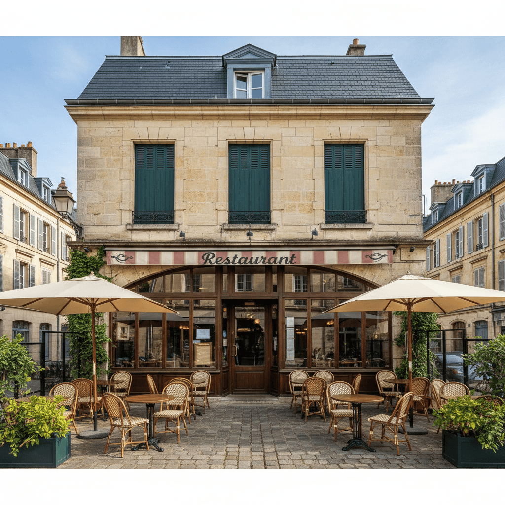 Restaurant 60m² à Bordeaux : terrasse - licence IV