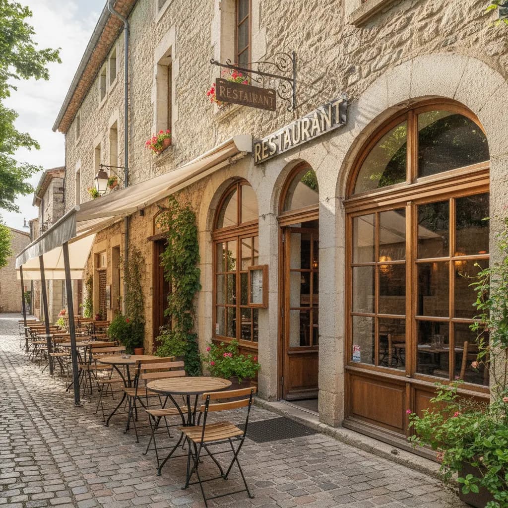 Restaurant 95m² à Boisset-Et-Gaujac : terrasse - cuisine équipée - Image 1