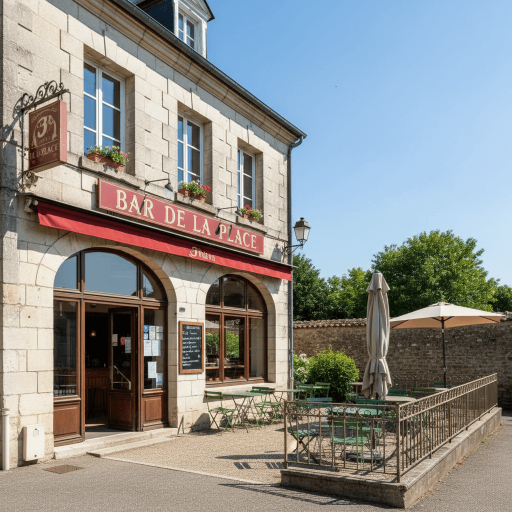 Bar-brasserie 150m² à Saint-Manvieu-Norrey : terrasse - licence IV - Image 1