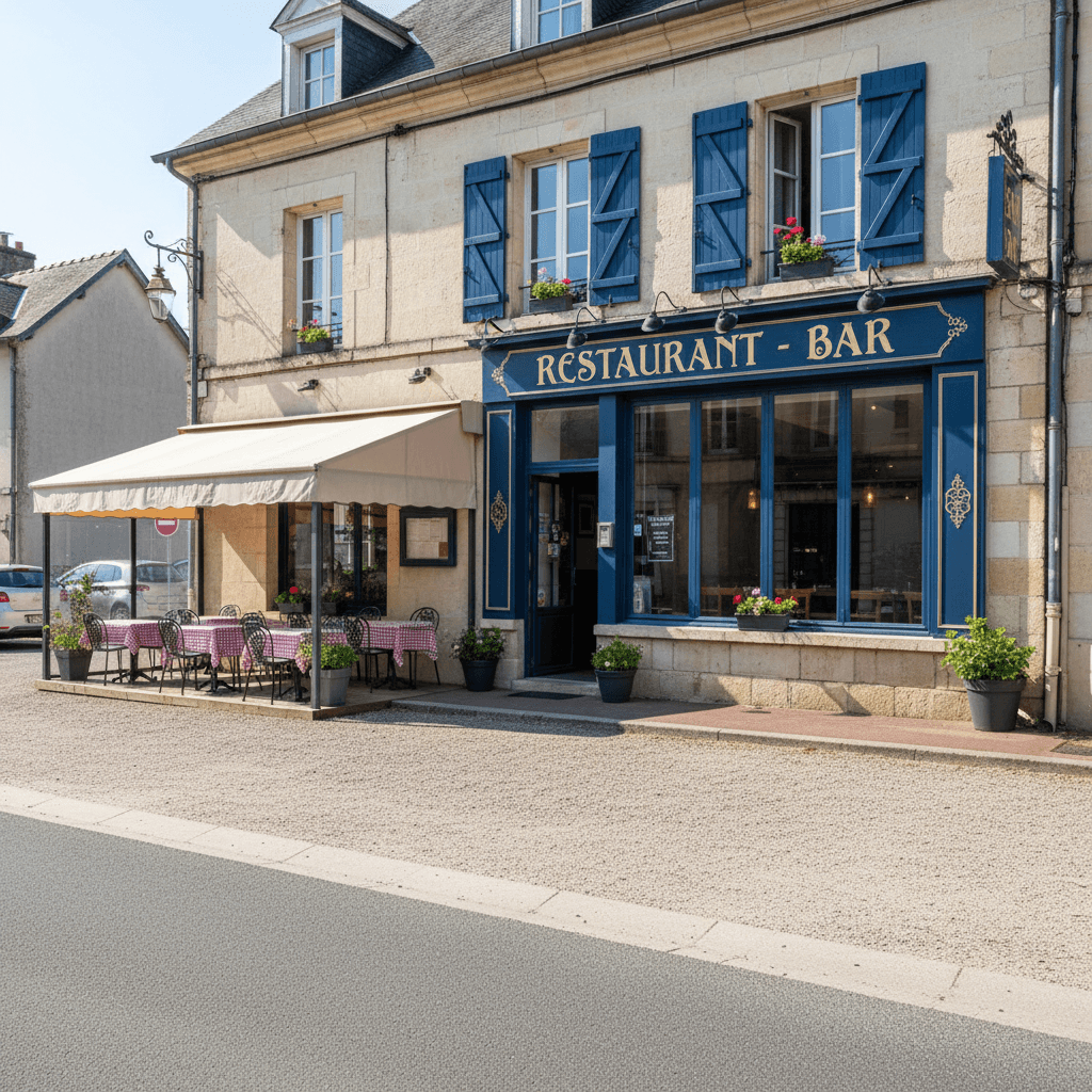 Restaurant à Nontron : terrasse - licence IV - Image 1