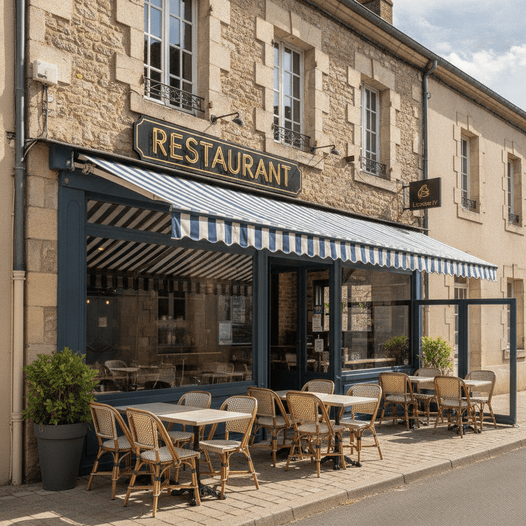 Restaurant à Villeneuve-Sur-Lot : terrasse - licence IV - Image 1