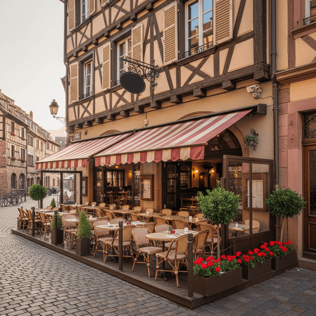 Restaurant à Strasbourg : terrasse - licence IV