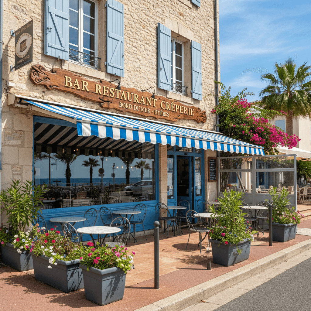 Restaurant à Hyères : terrasse - licence IV - Image 1