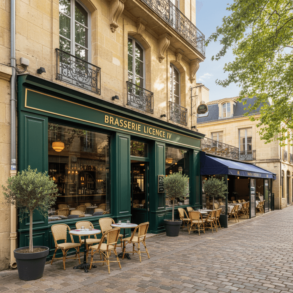 Bar-brasserie 188m² à Bordeaux : terrasse - licence IV