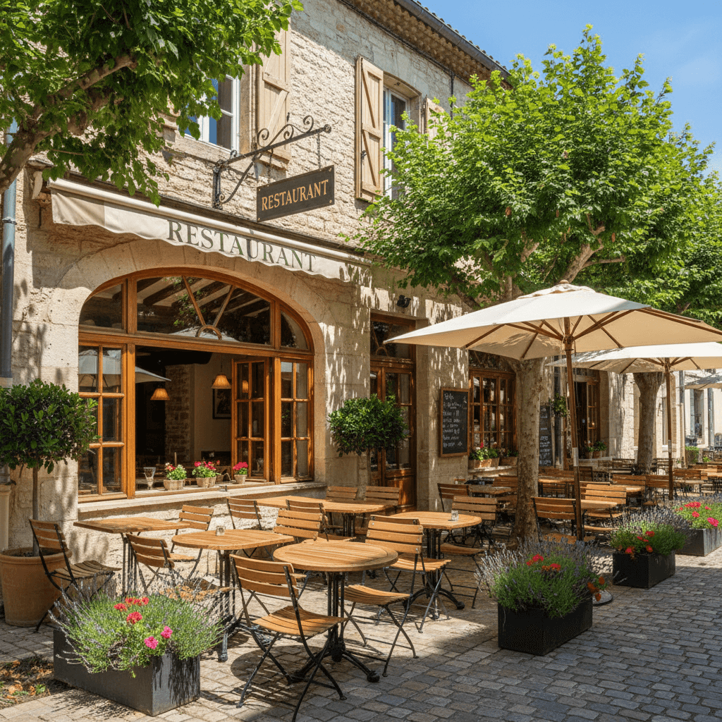 Restaurant à Valence : terrasse - licence IV - Image 1