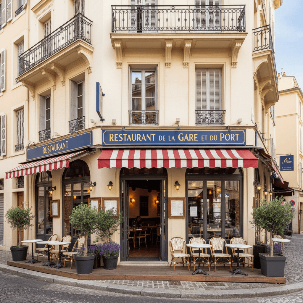 Restaurant 60m² à Nice : terrasse - extraction
