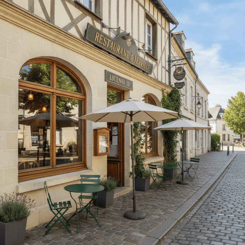 Restaurant à Yerville : terrasse - licence IV - Image 1