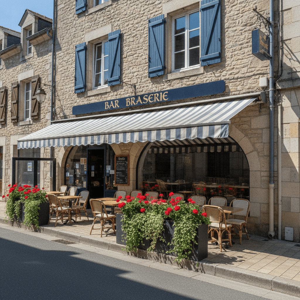Bar-brasserie 110m² à Bas-en-Basset : terrasse - licence IV - Image 1