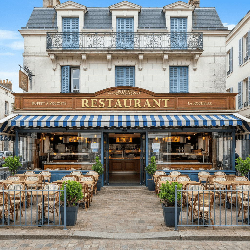 Restaurant 700m² à La Rochelle : terrasse - licence IV