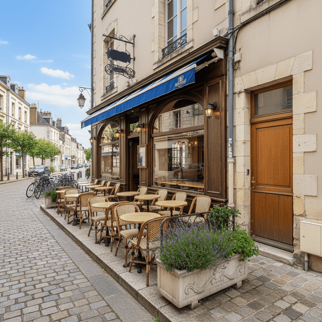 Restaurant 186m² à Angers : terrasse - licence IV