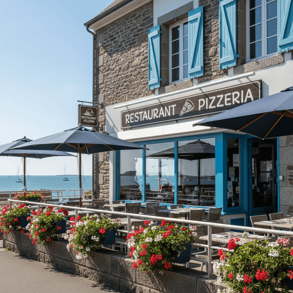 Restaurant à Quimper : terrasse - extraction - Image 1