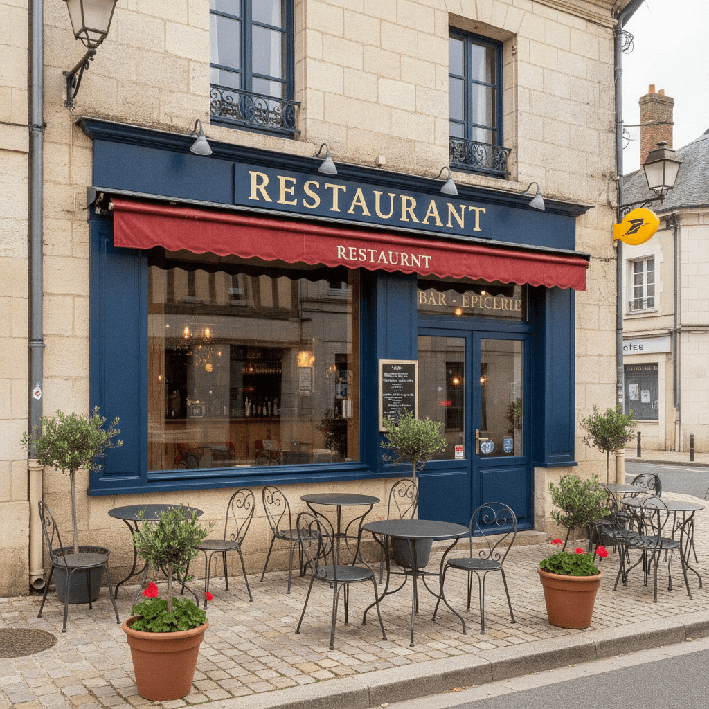 Restaurant 130m² à Coulommiers-la-Tour : terrasse - Image 1