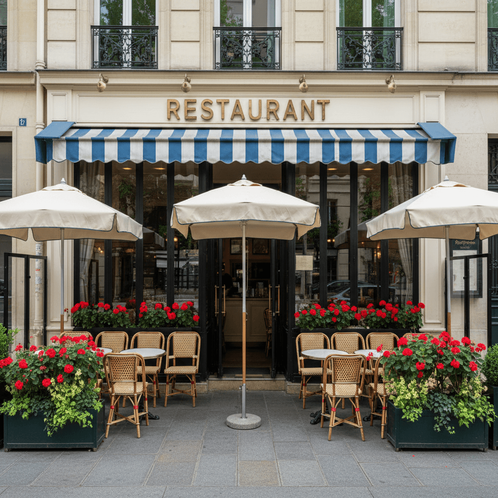 Restaurant 55 couverts à Paris : terrasse - licence IV