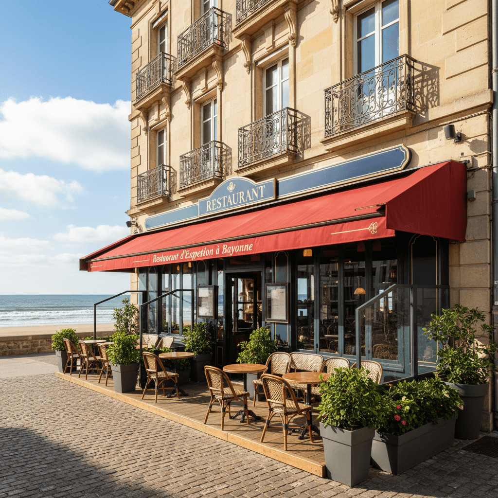 Restaurant à Bayonne : terrasse - licence IV - Image 1