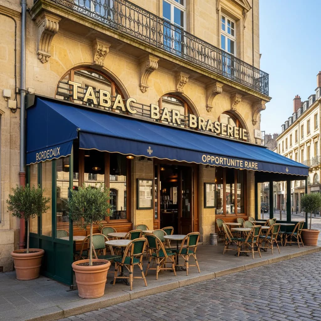 Bar-brasserie à Bordeaux : terrasse - licence IV - Image 1