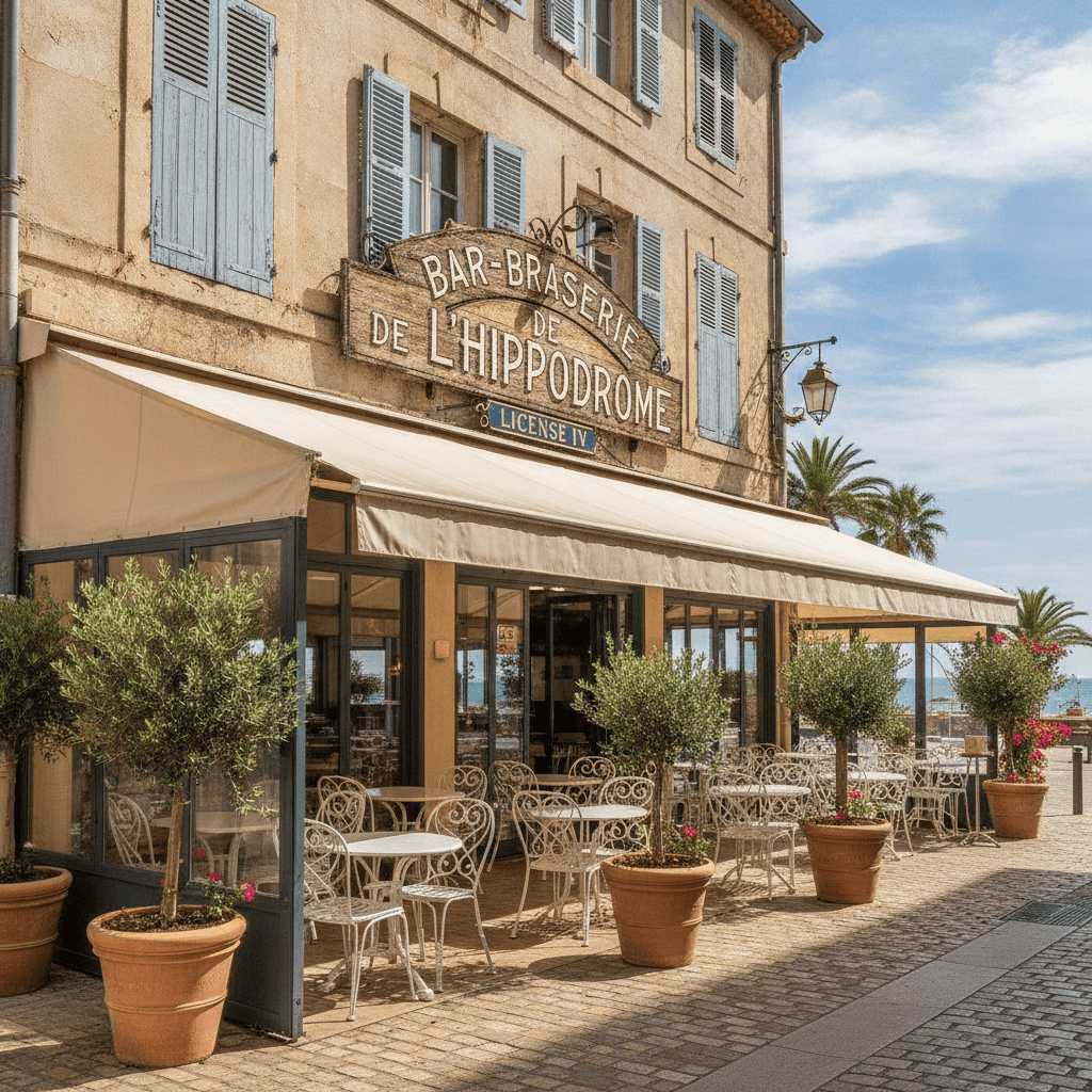 Bar-brasserie à Cagnes-Sur-Mer : terrasse - licence IV - Image 1