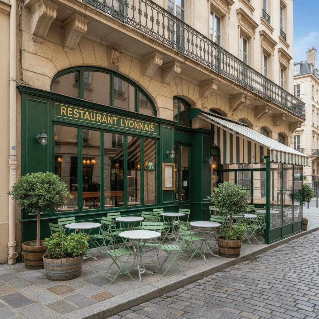 Restaurant 173m² à Lyon : terrasse - licence IV