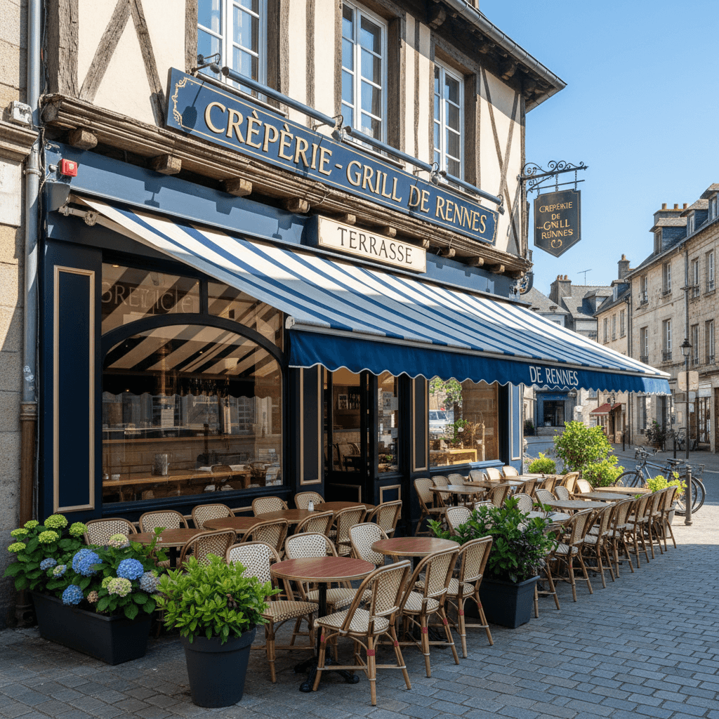 Restaurant à Rennes : terrasse