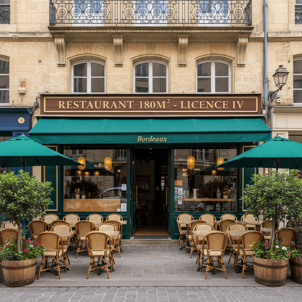 Restaurant 180m² à Bordeaux : licence IV