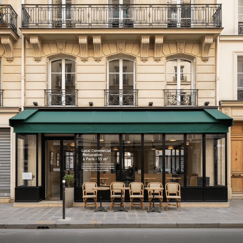 Local Commercial Restauration à Paris - 55 m² - Image 1