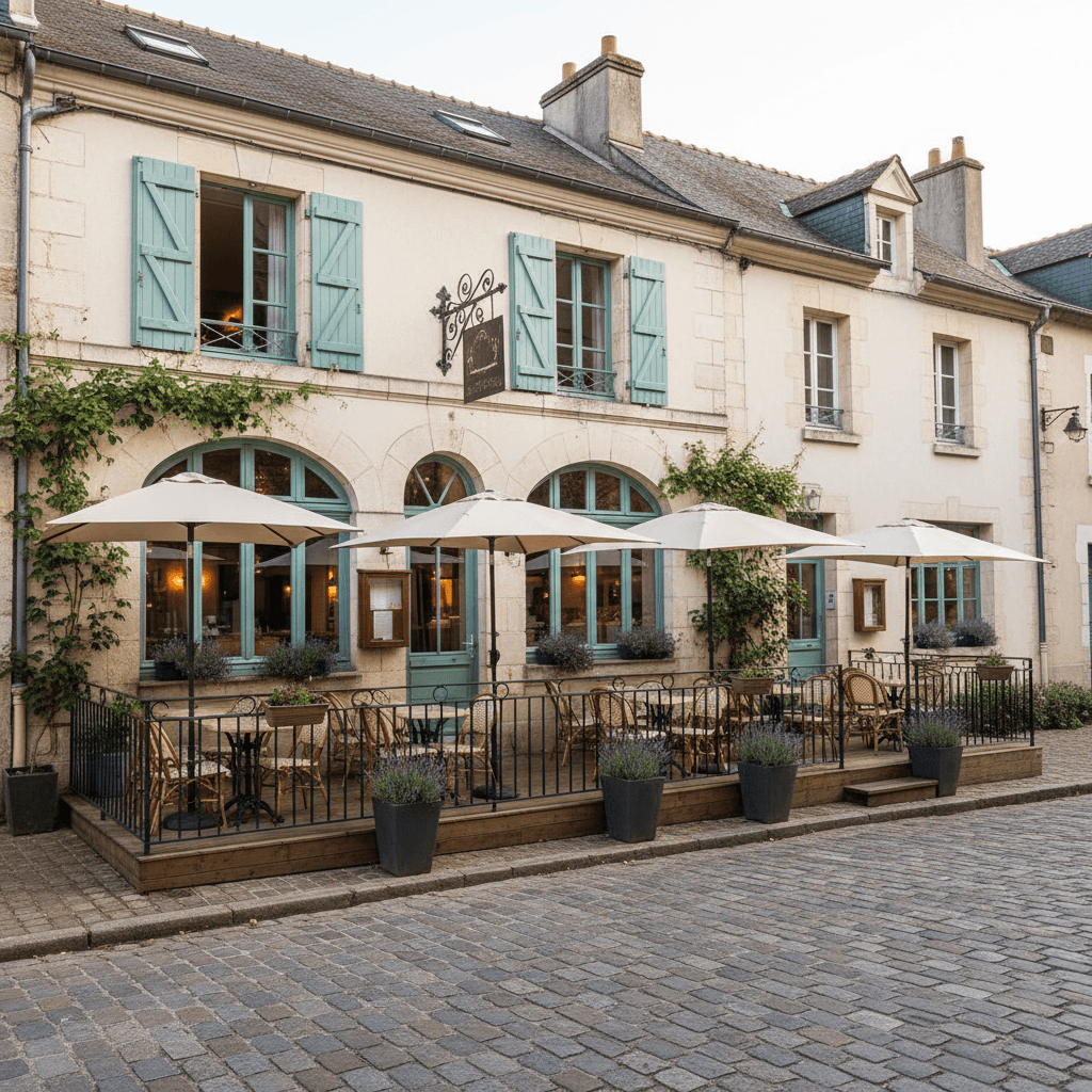 Restaurant à Nantes : terrasse - extraction - Image 1