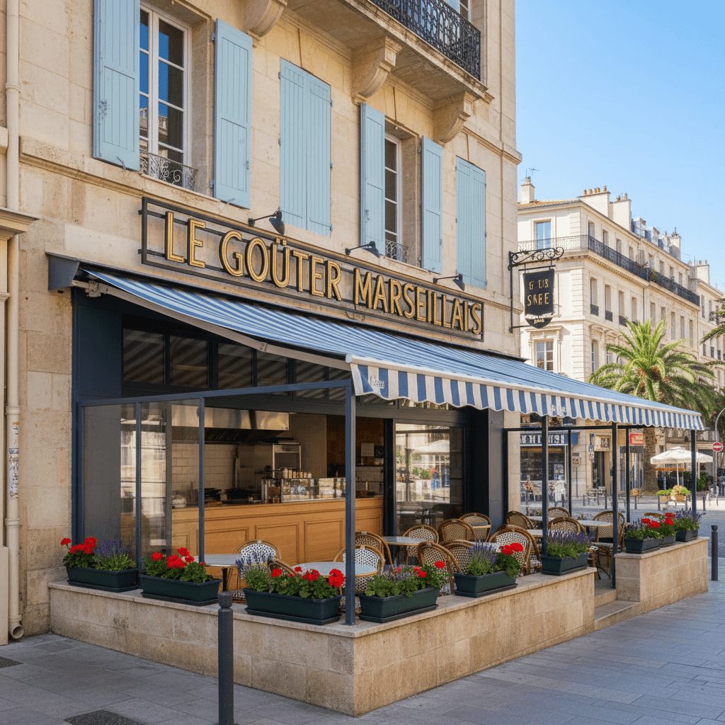 Snack à Marseille : terrasse - cuisine équipée
