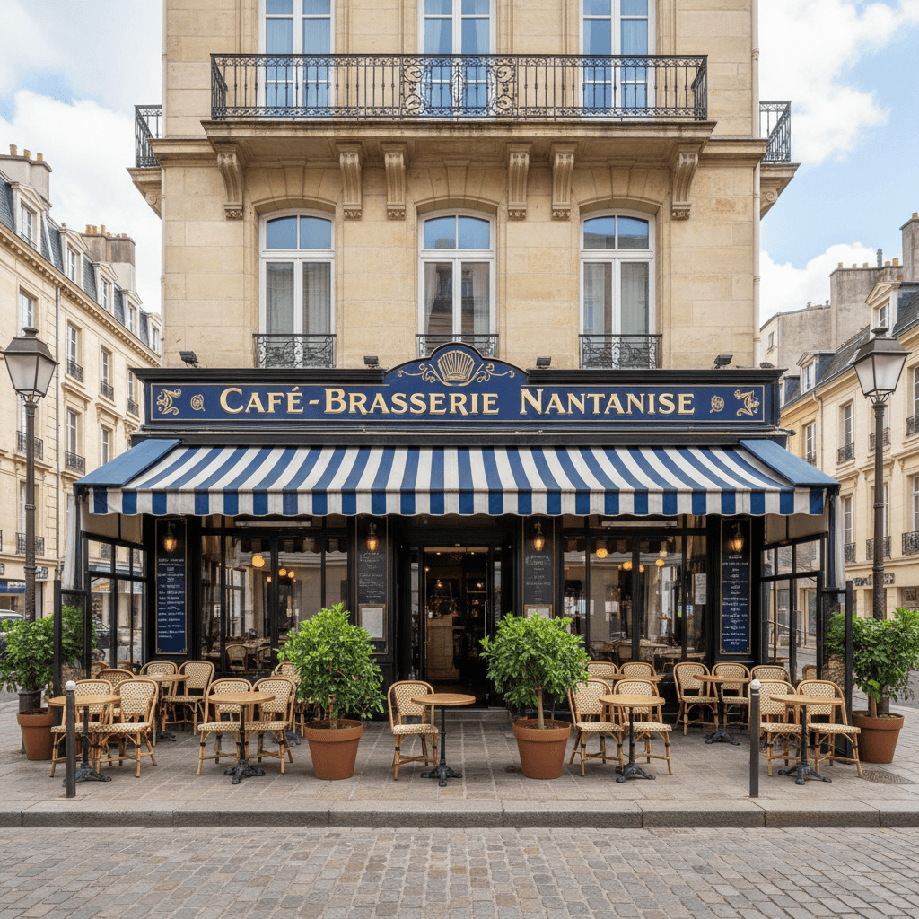 Bar-brasserie 75m² à Nantes : terrasse - Image 1