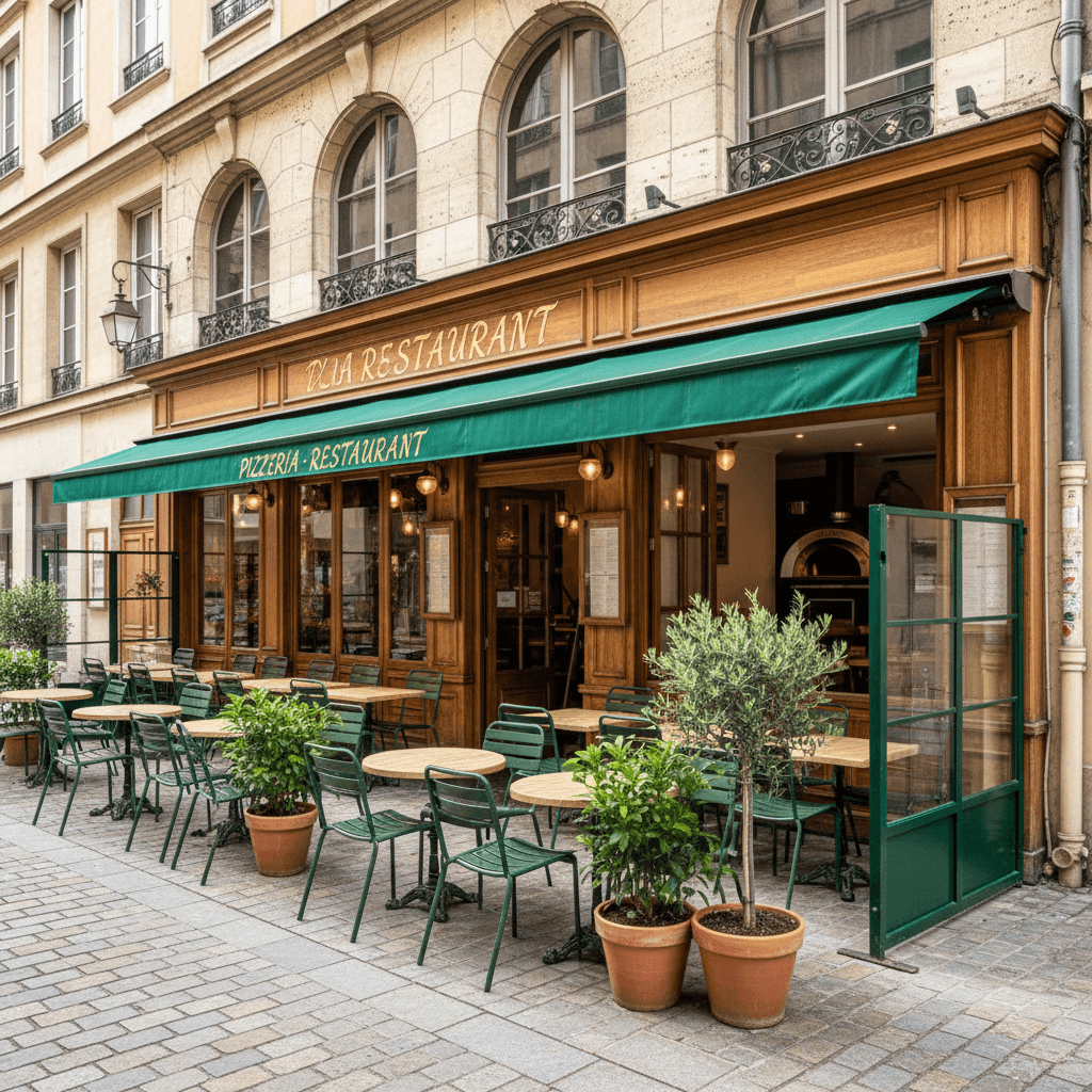 Restaurant 50m² à Lyon : terrasse - Image 1