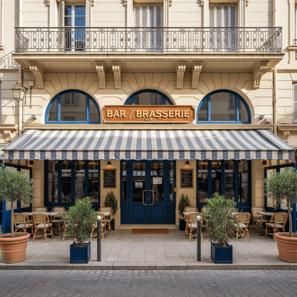 Bar-brasserie 100m² à Nice : terrasse - licence IV
