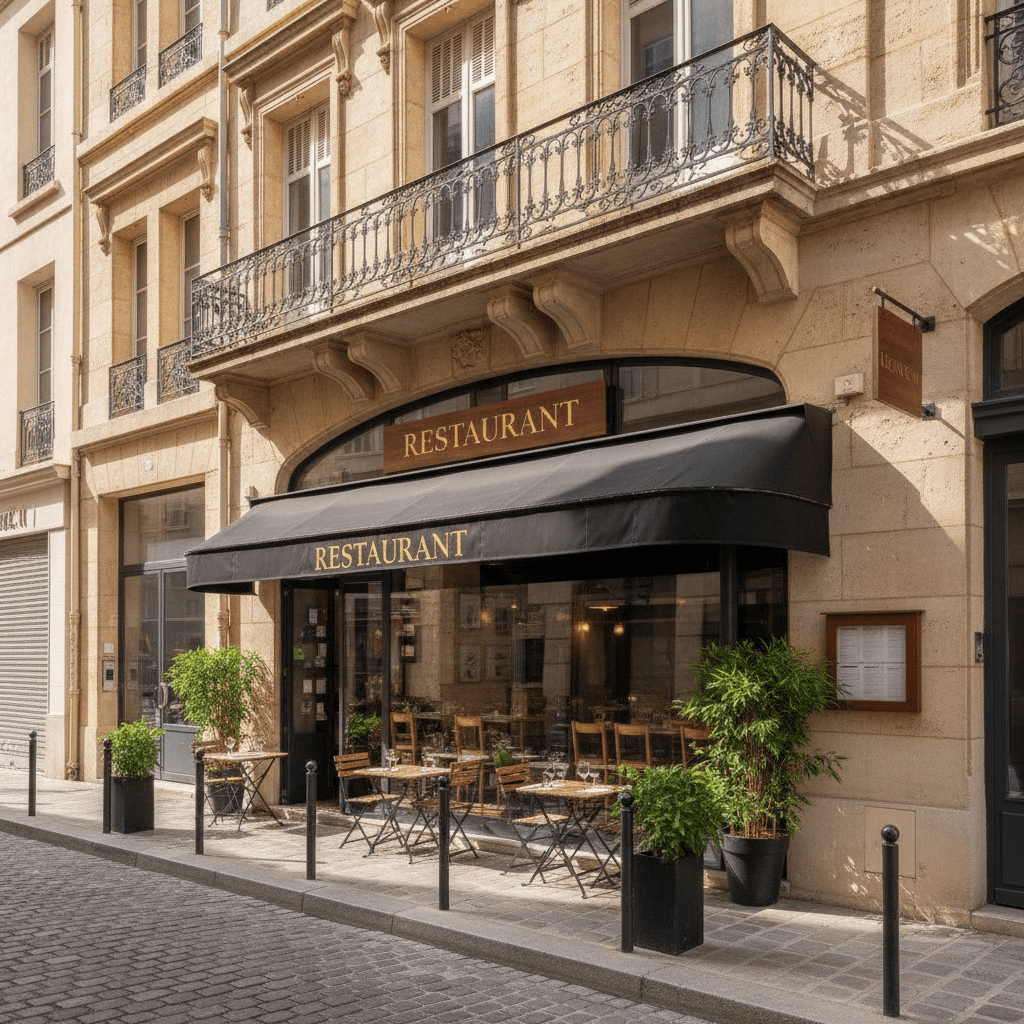 Restaurant 70m² à Marseille : terrasse - licence IV