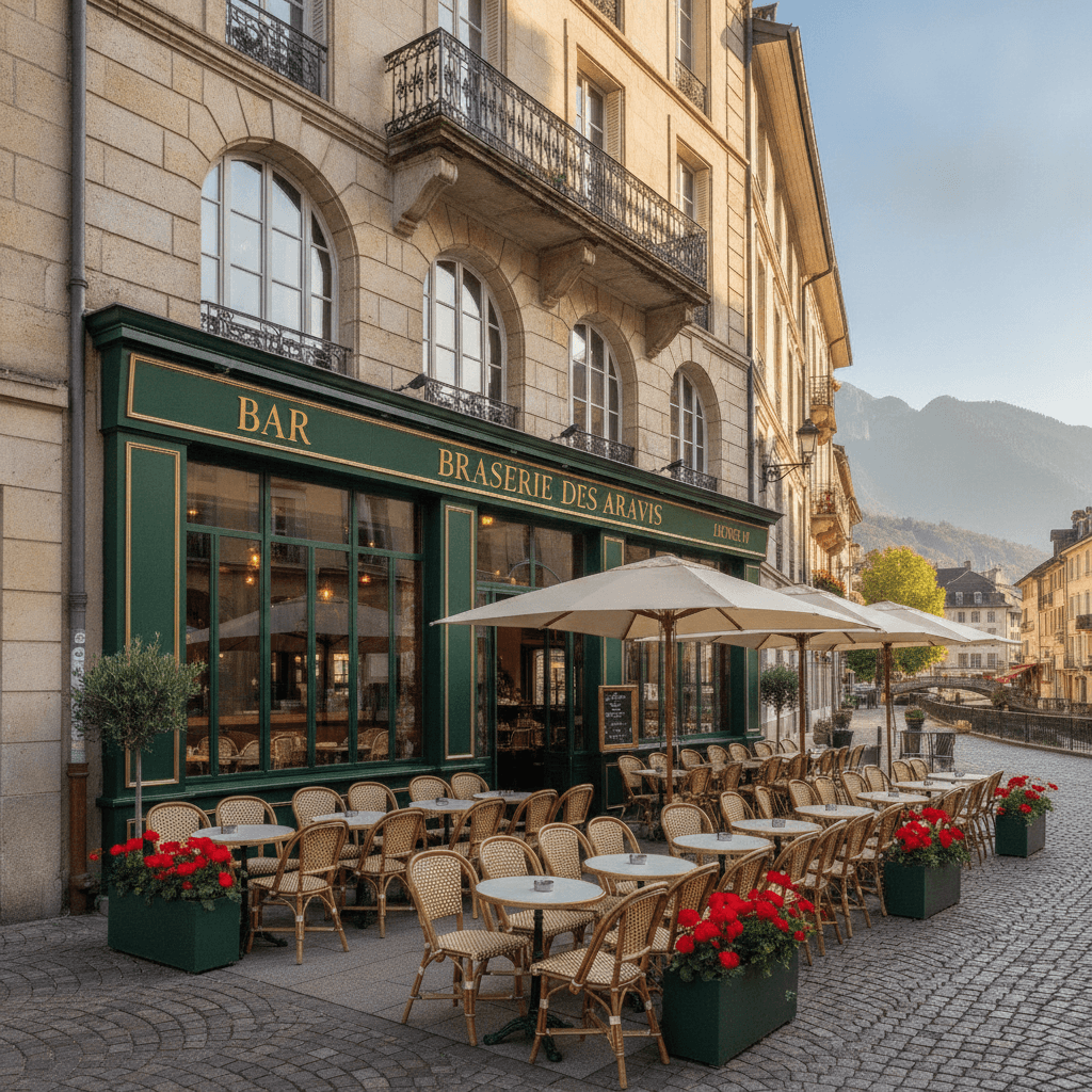 Bar-brasserie à Annecy : terrasse - licence IV - Image 1