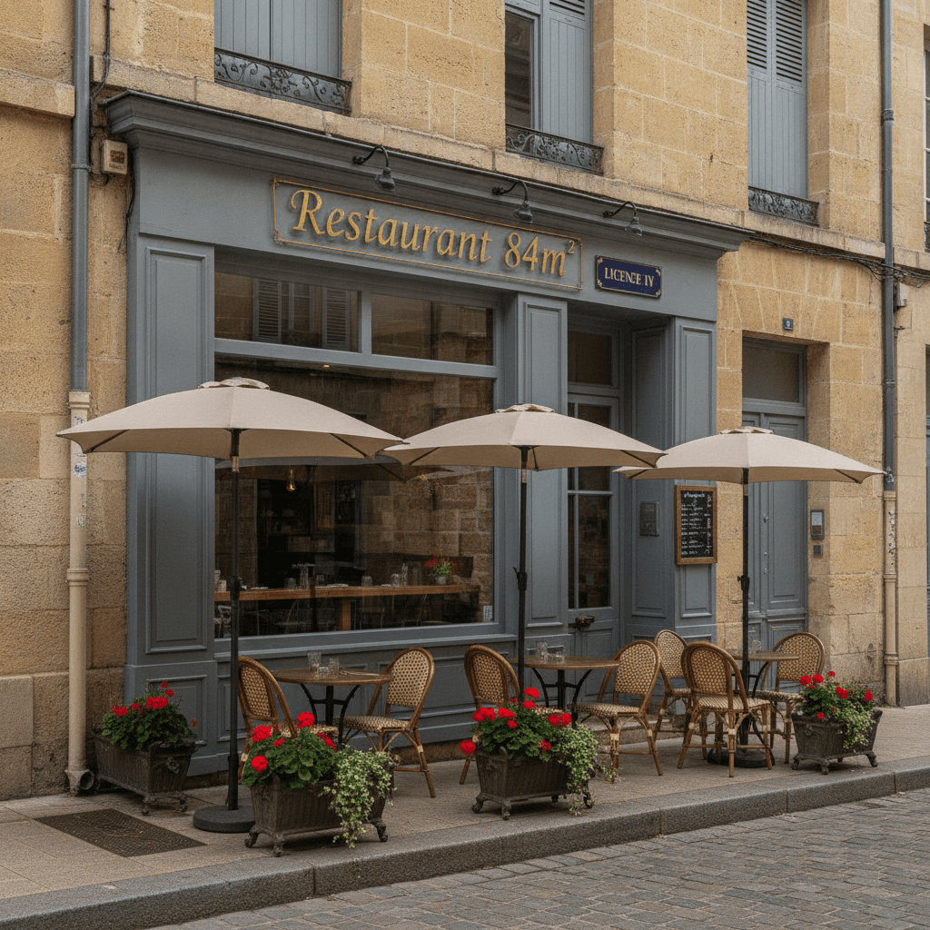 Restaurant 84m² à Bordeaux : terrasse - licence IV - Image 1