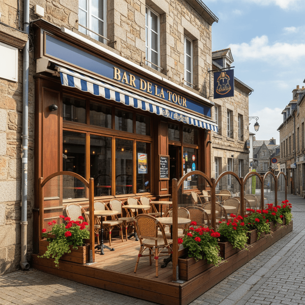 Bar-brasserie à Vannes : terrasse - licence IV - Image 1