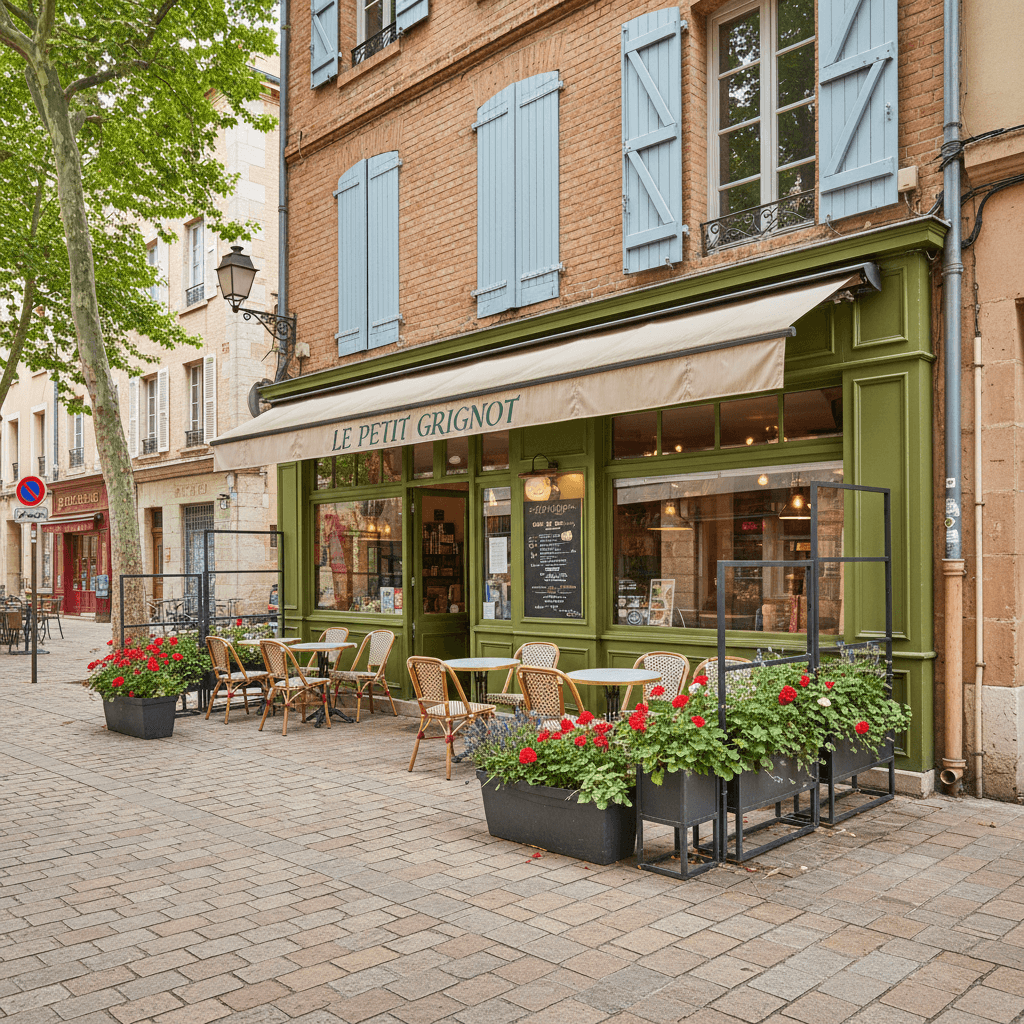 Snack 25m² à Toulouse : terrasse