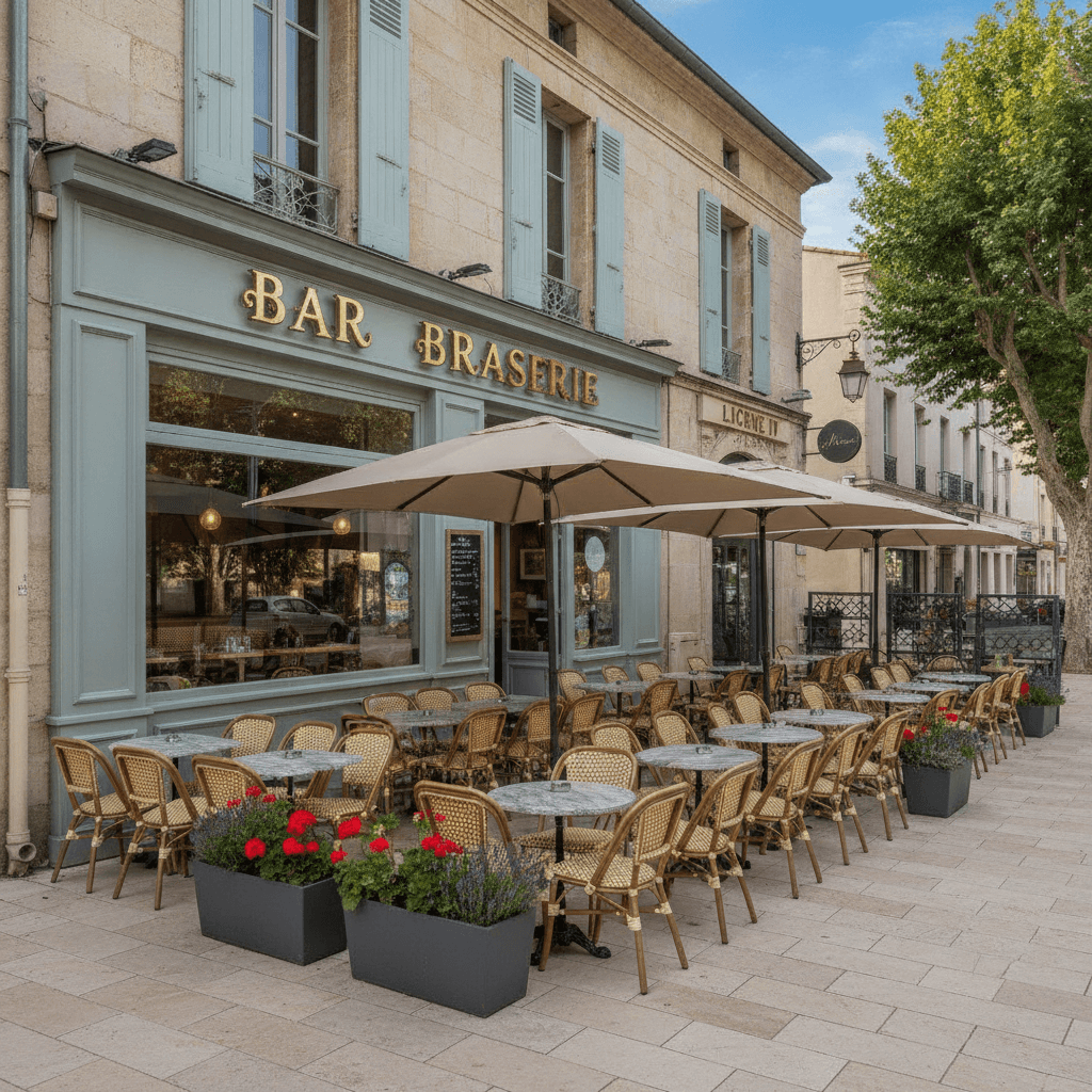 Bar-brasserie à Istres : terrasse - licence IV - Image 1