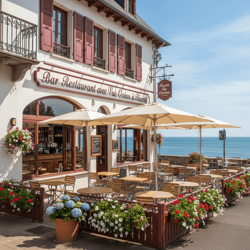 Bar-brasserie 90m² à Biarritz : terrasse - licence IV - Image 1