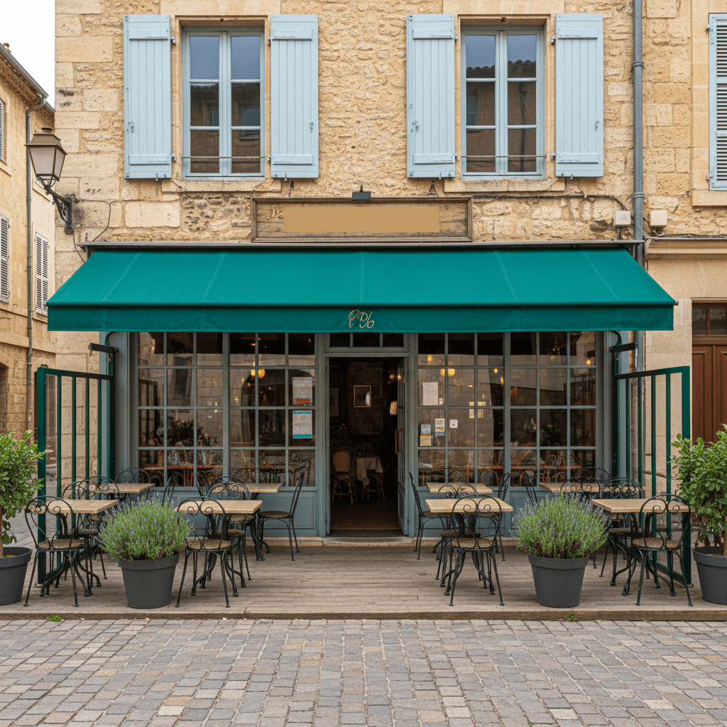 Restaurant à Avignon : terrasse - extraction - Image 1