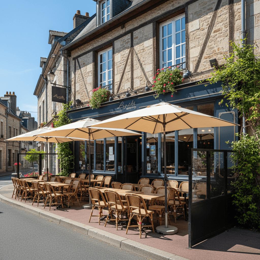 Bar-brasserie 140m² à Chartres : terrasse - licence IV