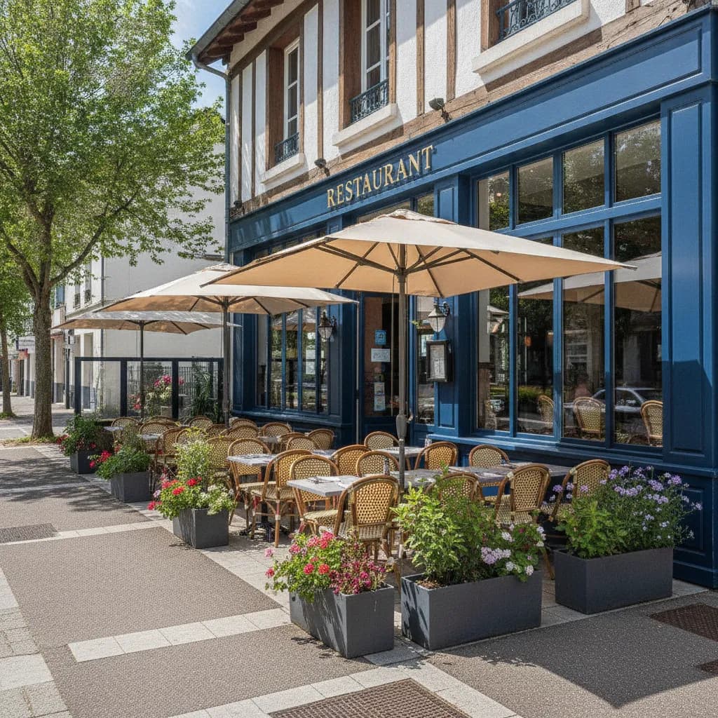 Restaurant 285m² à Anglet : terrasse - extraction - Image 1