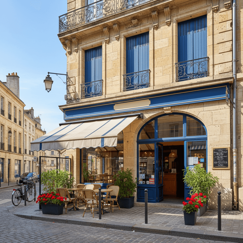 Restaurant 46m² à Bordeaux : terrasse - licence IV