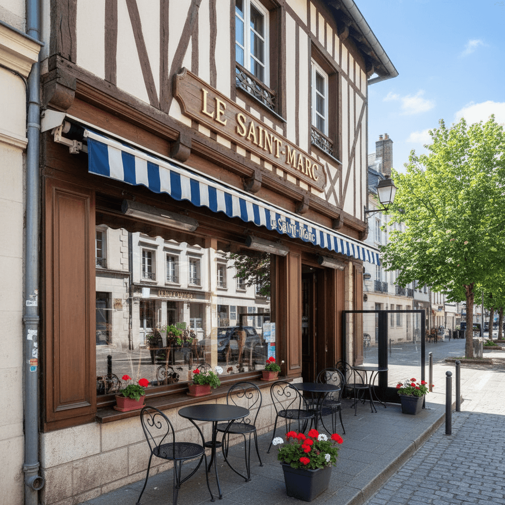 Restaurant 110m² à Rouen : terrasse - licence IV