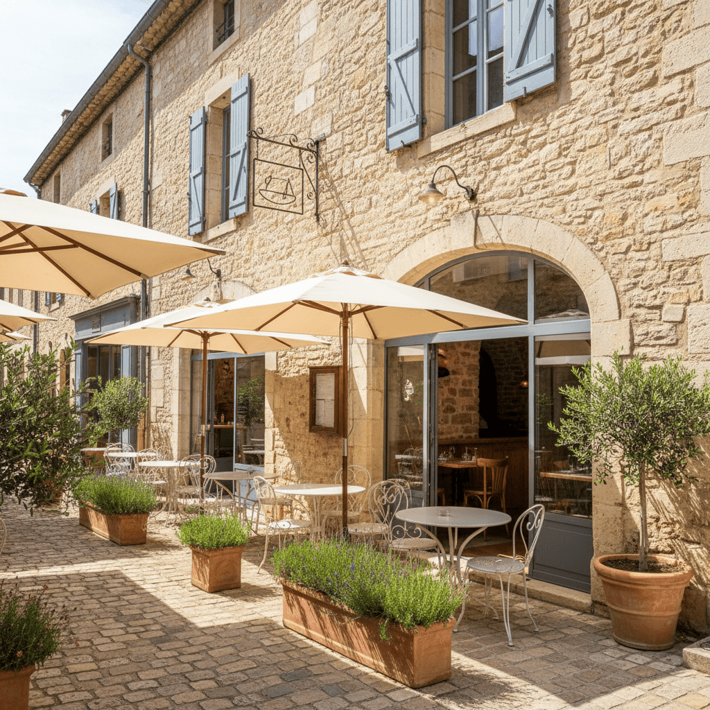 Restaurant 340m² à Uzès : terrasse - licence IV - Image 1